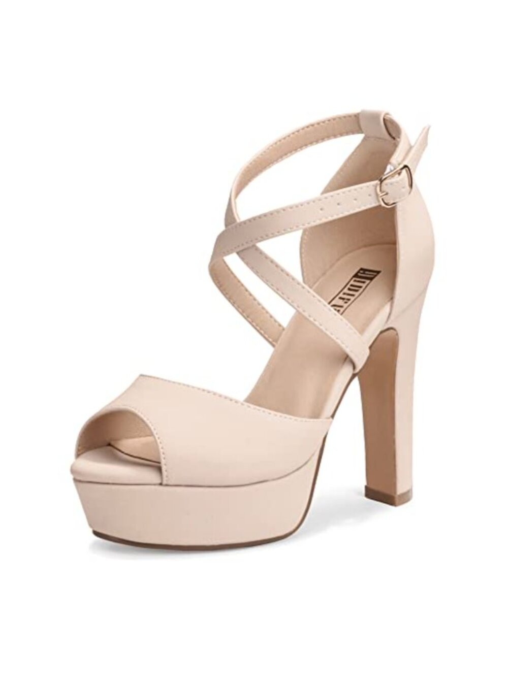 Women's Platform Block Chunky High Heels Peep Toe Heeled Sandals